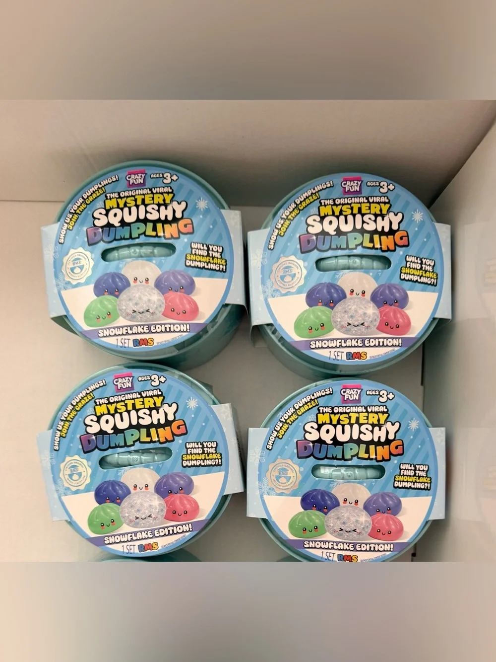 Crazy Fun Mystery Squishy Dumpling Snowflake Edition Hobby lobby crunch lot 4
